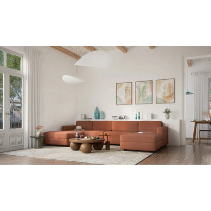 Modulares Sofa GRACIA – Einzelmodul Terrakotta