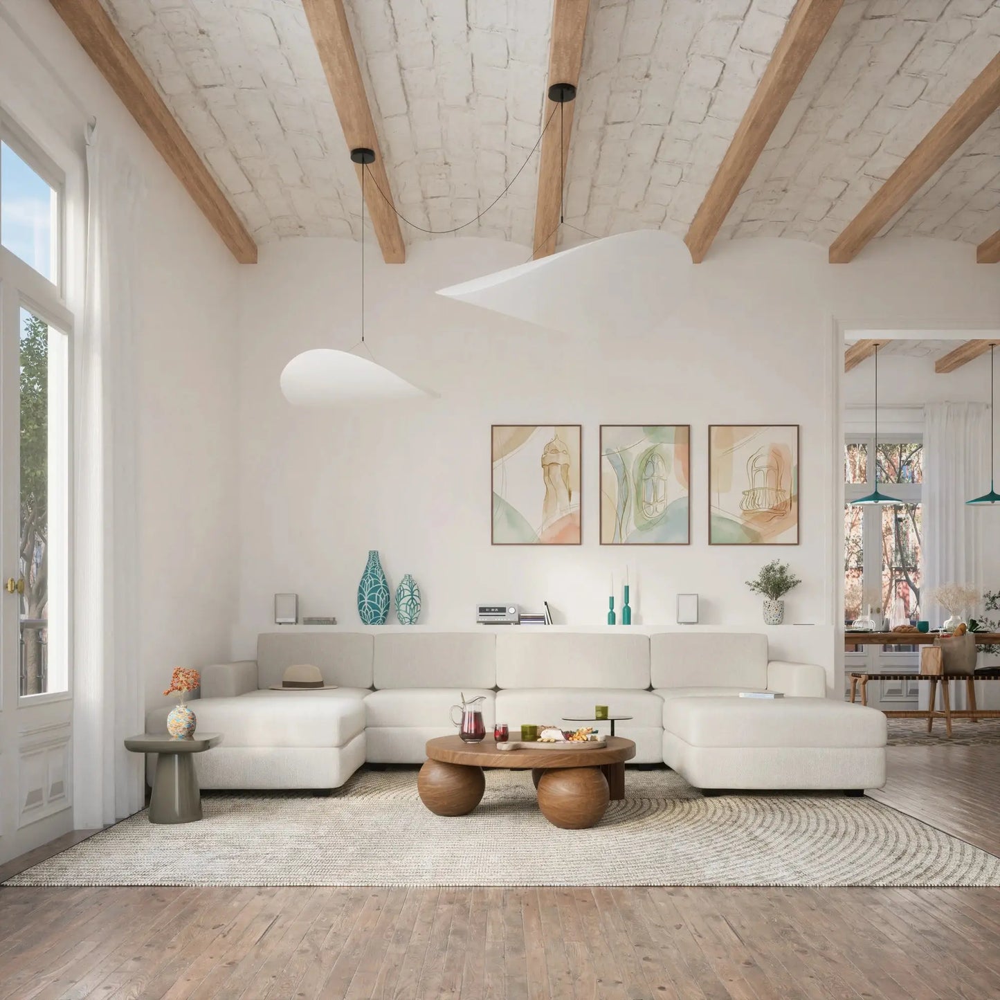 Divano Modulare GRACIA - Modulo Terminale Beige