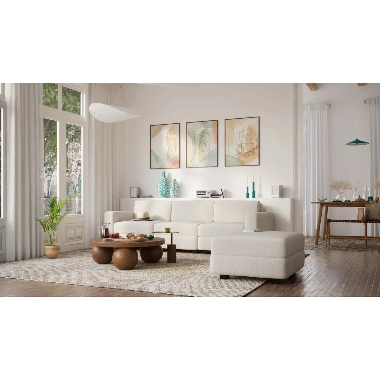 Divano Modulare GRACIA - Modulo Terminale Beige