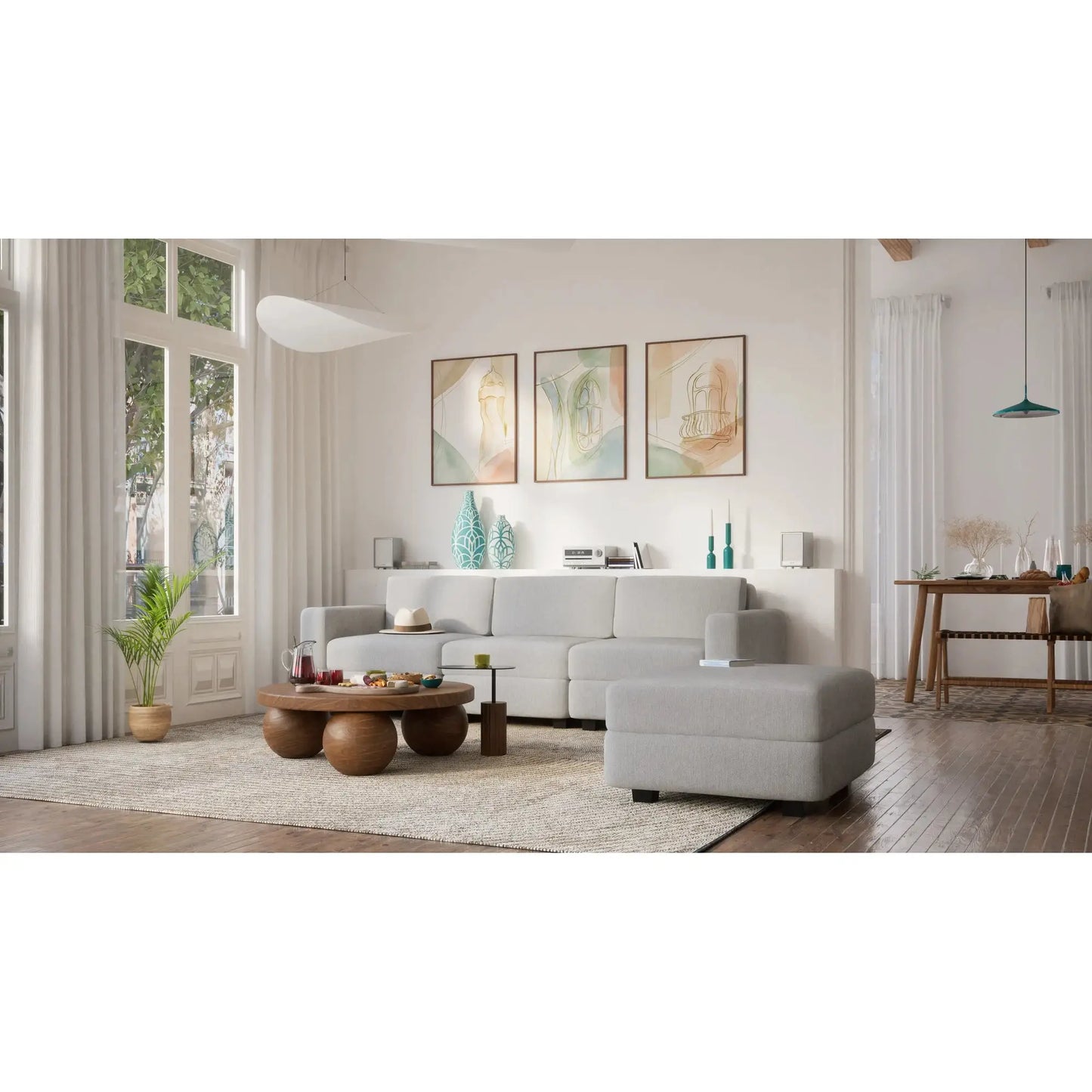 Divano Modulare GRACIA - Modulo Terminale - Grigio