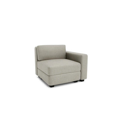 Modulares Sofa GRACIA - Endmodul Beige Grau