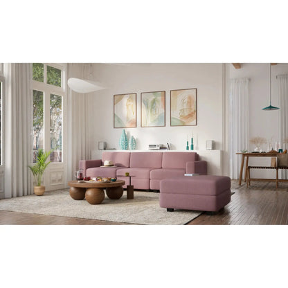 Divano Modulare GRACIA - Modulo Terminale - Rosa Antico