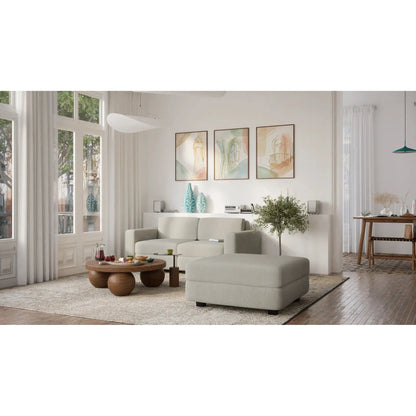 Divano Modulare 2 Posti GRACIA - Beige Grigio