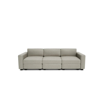 Divano Modulare 3 Posti GRACIA - Beige Grigio