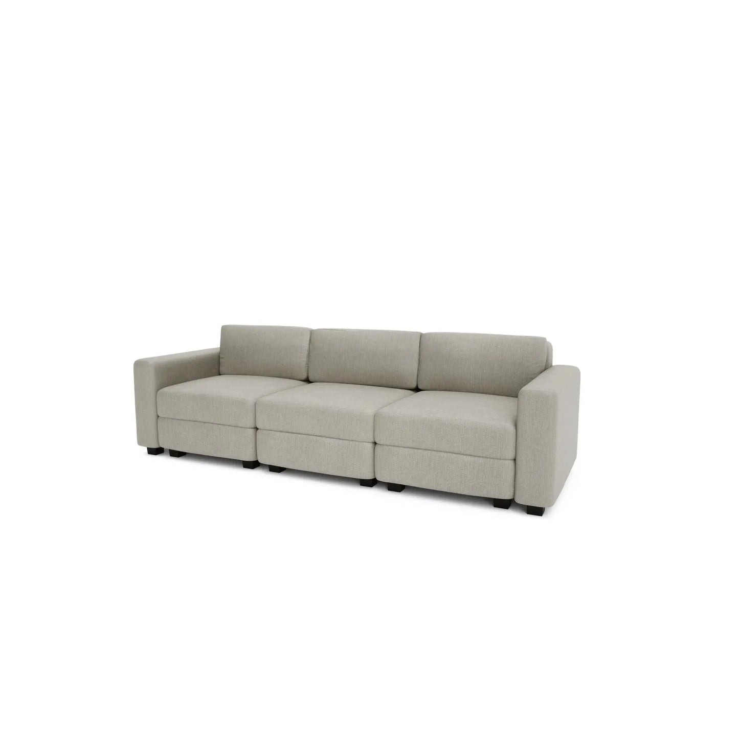 Divano Modulare 3 Posti GRACIA - Beige Grigio