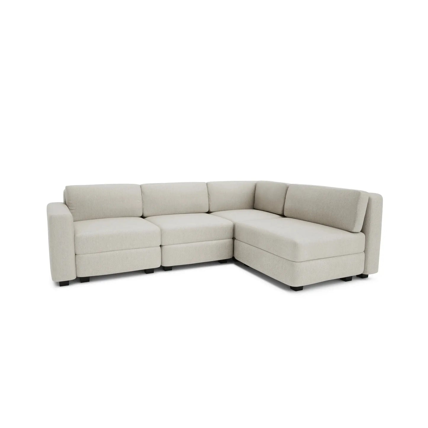 Divano Modulare 4 Posti Angolare GRACIA - Beige Crema