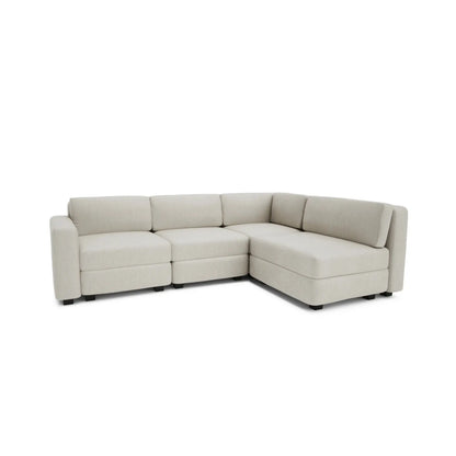Divano Modulare 4 Posti Angolare GRACIA - Beige Crema