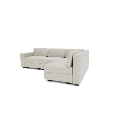 Divano Modulare 4 Posti Angolare GRACIA - Beige Crema