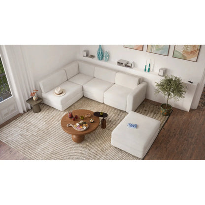 Divano Modulare 4 Posti Angolare GRACIA - Beige Crema