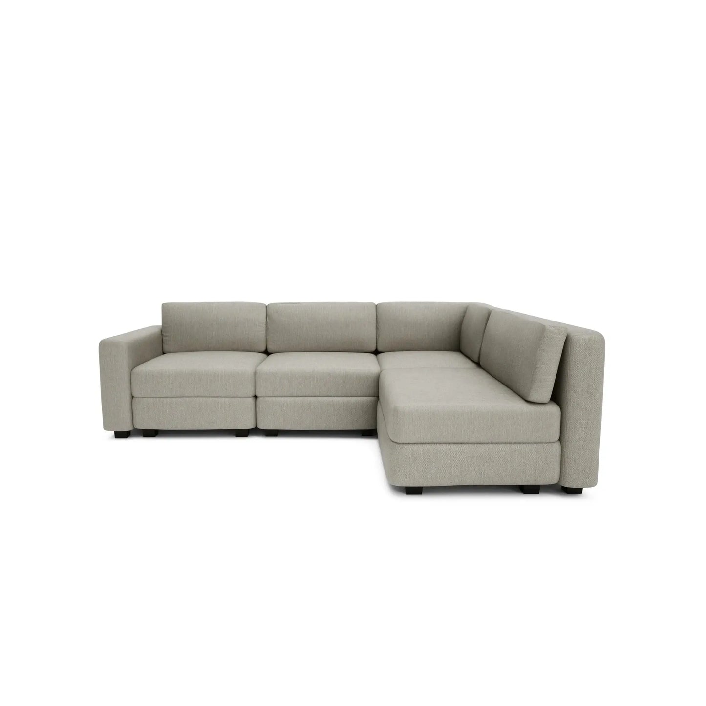 Modulares Ecksofa 4-Sitzer GRACIA - Beige Grau