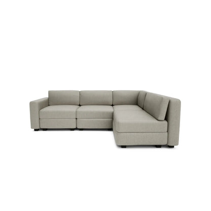 Modulares Ecksofa 4-Sitzer GRACIA - Beige Grau