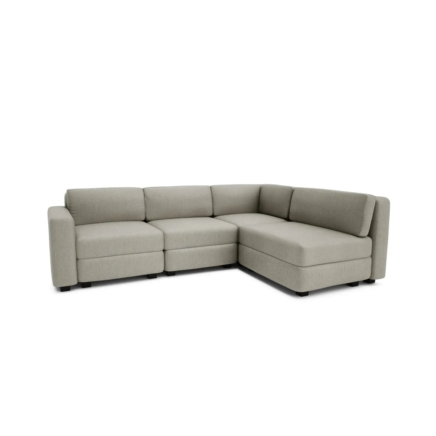 Modulares Ecksofa 4-Sitzer GRACIA - Beige Grau