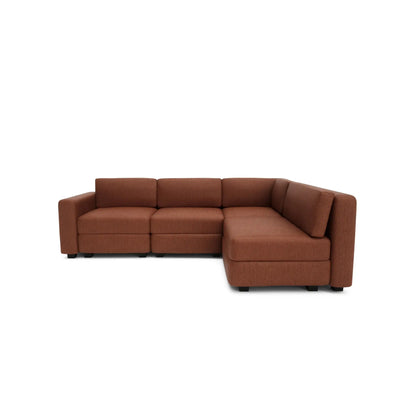 Modulares Ecksofa GRACIA für 4 Personen – Terrakotta