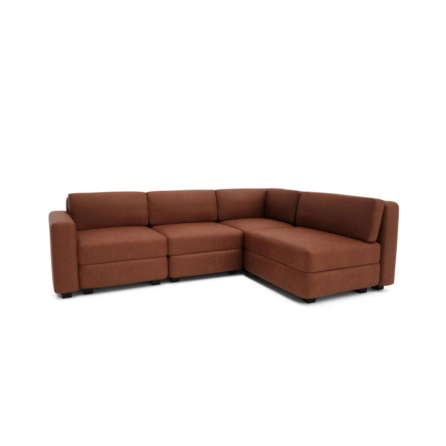 Modulares Ecksofa GRACIA für 4 Personen – Terrakotta