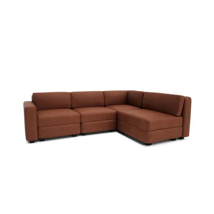 Modulares Ecksofa GRACIA für 4 Personen – Terrakotta