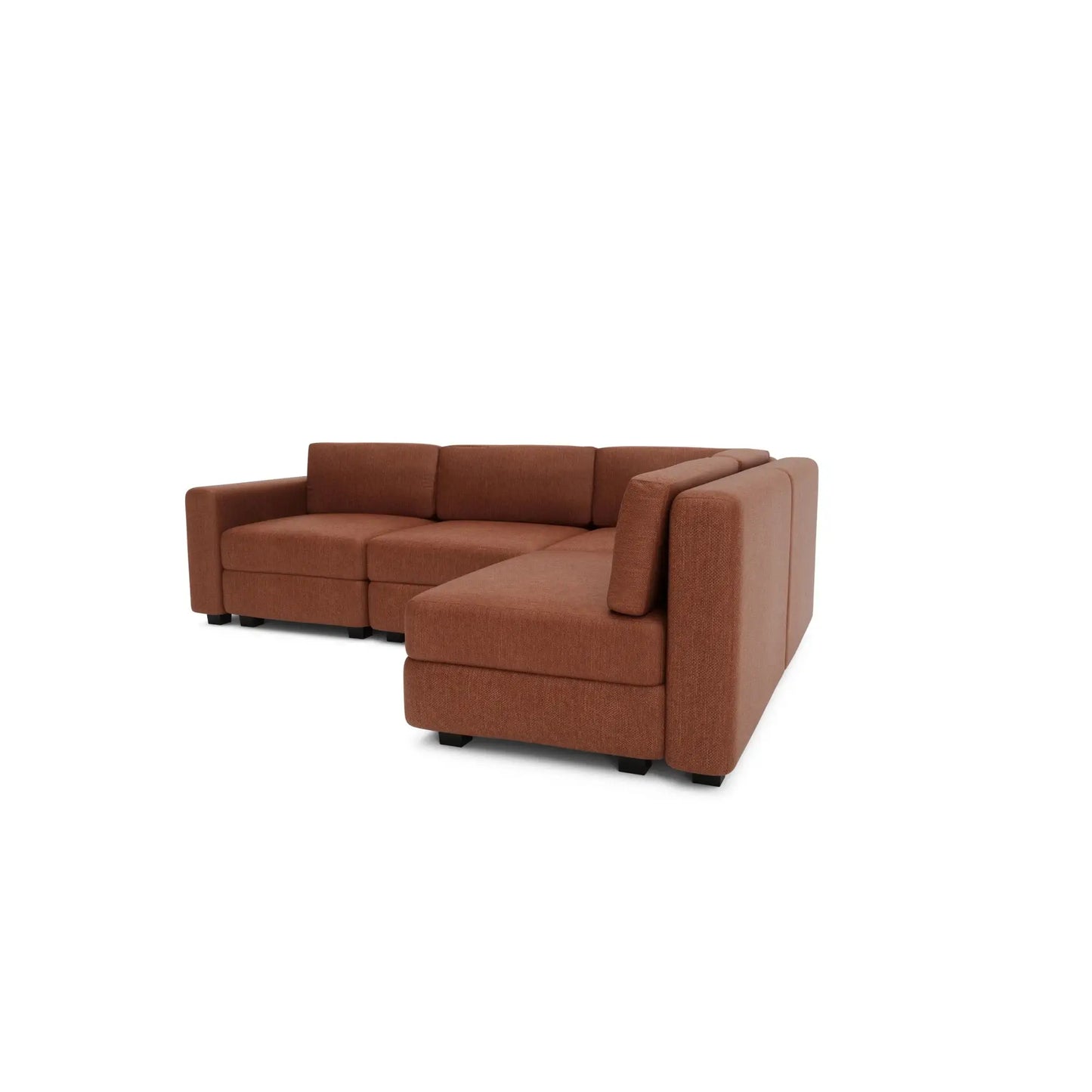 Modulares Ecksofa GRACIA für 4 Personen – Terrakotta