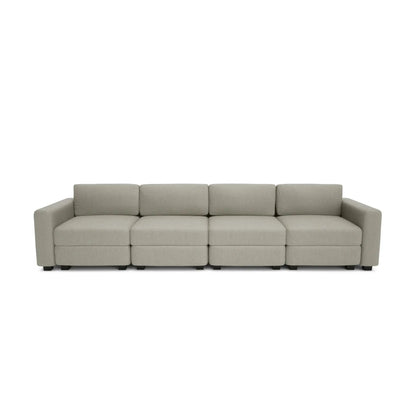 Divano Modulare 4 Posti GRACIA - Beige Grigio