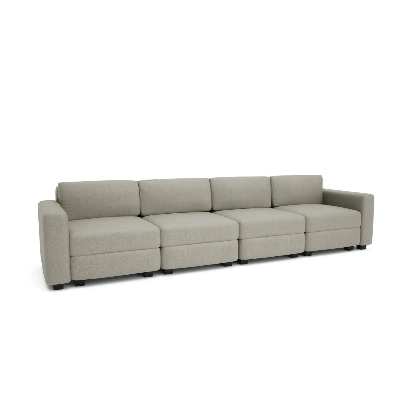 Divano Modulare 4 Posti GRACIA - Beige Grigio