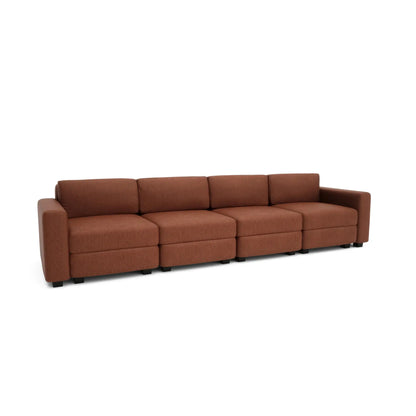Divano Modulare 4 Posti GRACIA - Terracotta