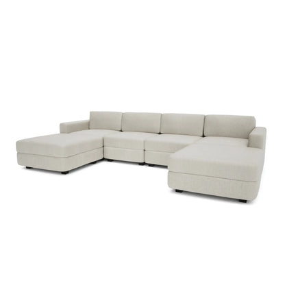 Modulares Sofa GRACIA U-Form 180x320x180 Cremefarben