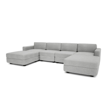 Divano Modulare GRACIA - Forma U 180x320x180 cm - Grigio