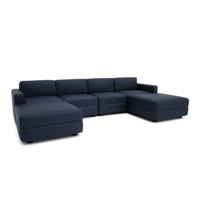 Divano Modulare GRACIA - Forma U 180x320x180 cm - Blu Scuro