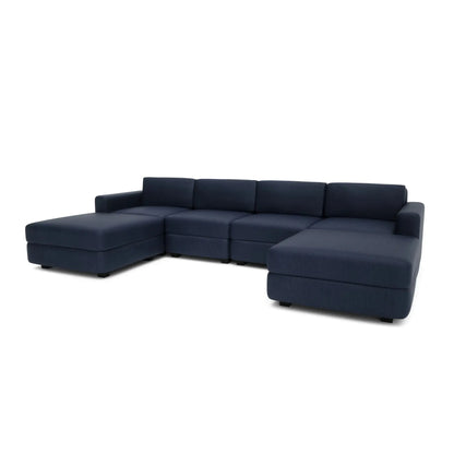 Divano Modulare GRACIA - Forma U 180x320x180 cm - Blu Scuro