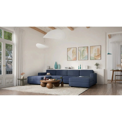 Divano Modulare GRACIA - Forma U 180x320x180 cm - Blu Scuro