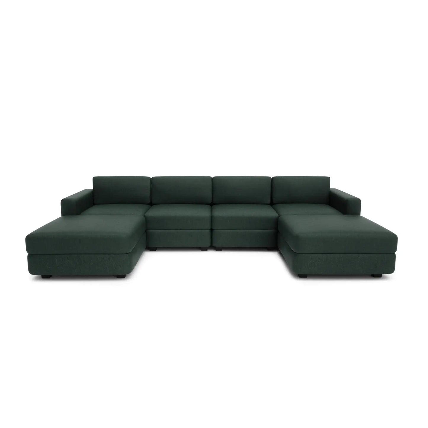 Divano Modulare GRACIA - Forma U 180x320x180 cm - Verde