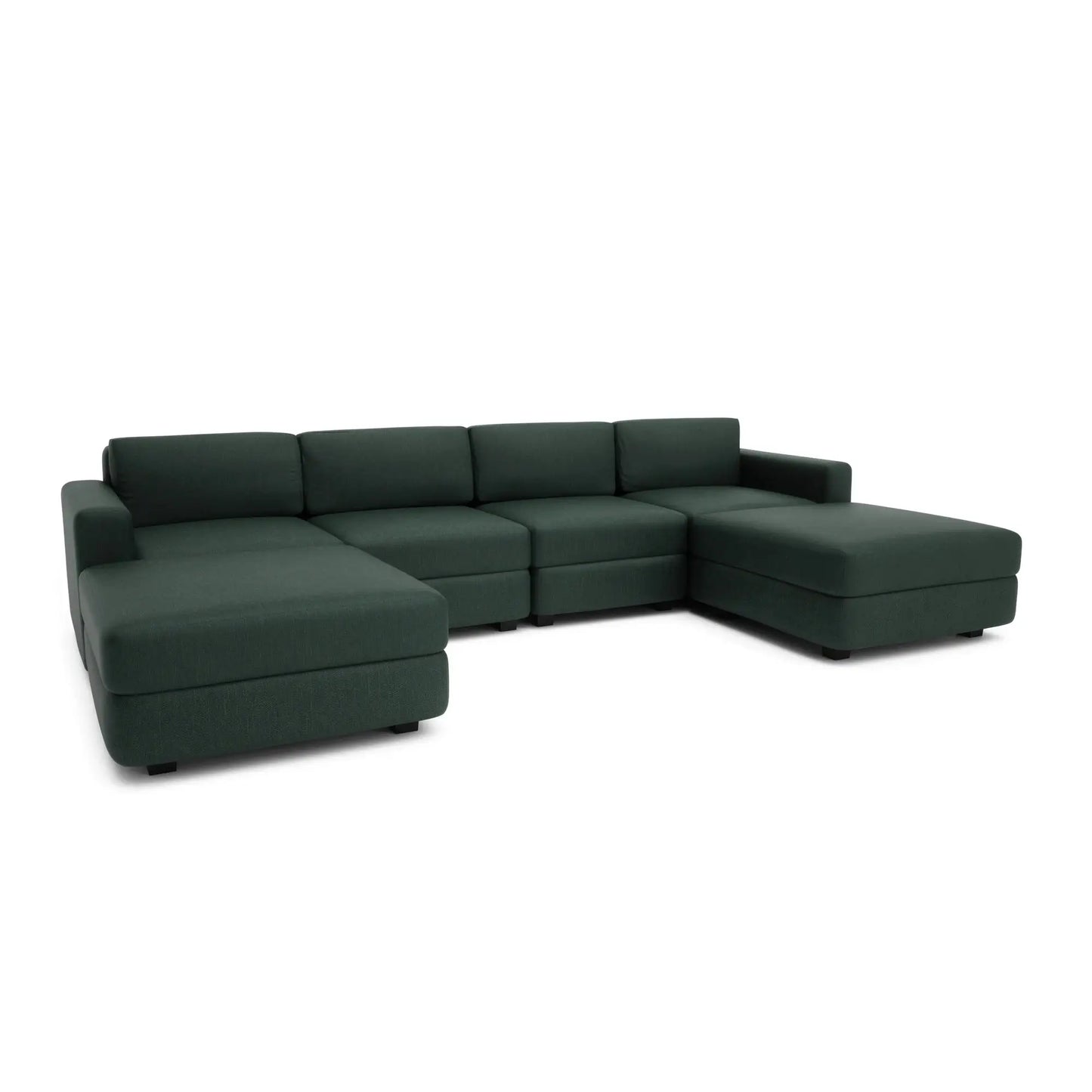 Divano Modulare GRACIA - Forma U 180x320x180 cm - Verde