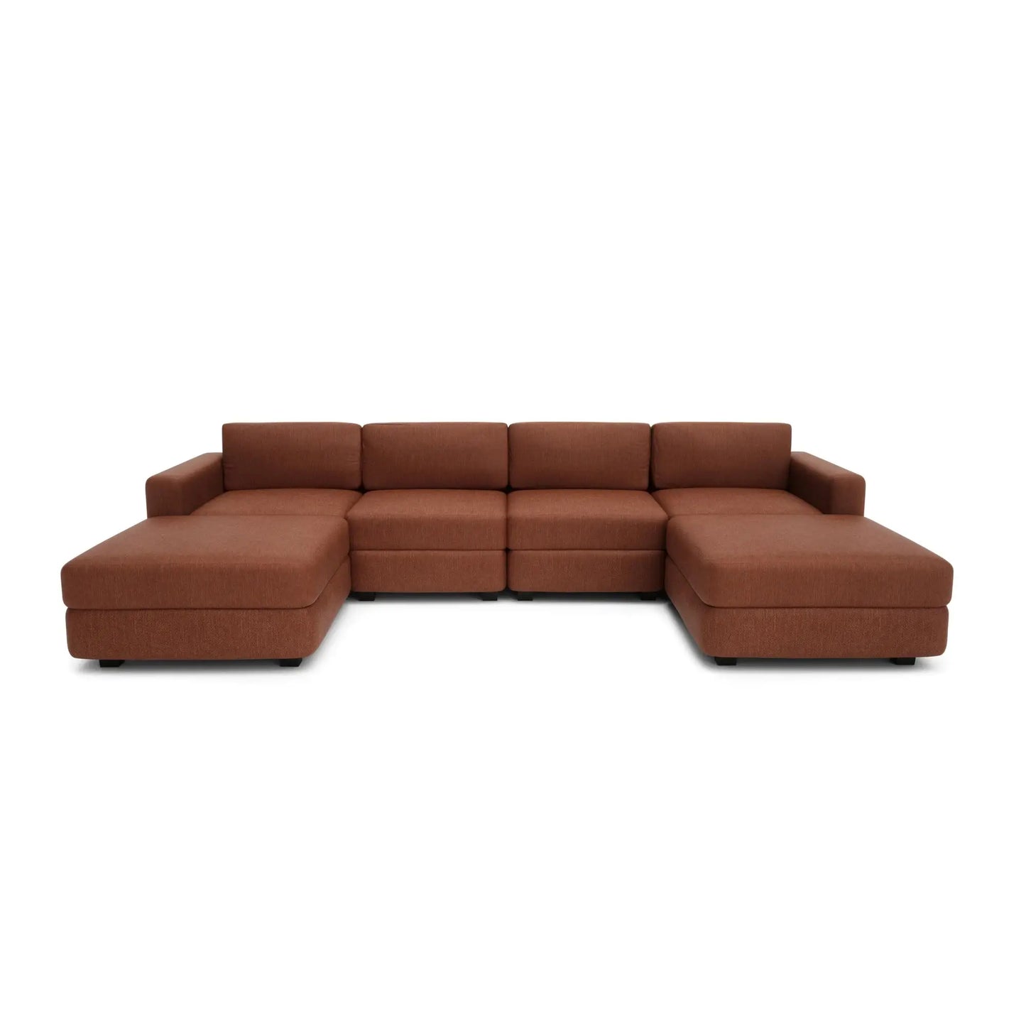 Modulares Sofa GRACIA - U-Form 180x320x180 cm - Terrakotta