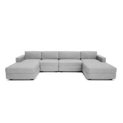 Modulares Sofa GRACIA - U-Konfiguration 180x340x180 cm Grau