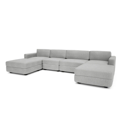 Modulares Sofa GRACIA - U-Konfiguration 180x340x180 cm Grau