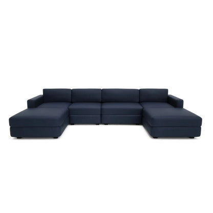 Divano Modulare GRACIA - Configurazione U 180x340x180 cm Blu