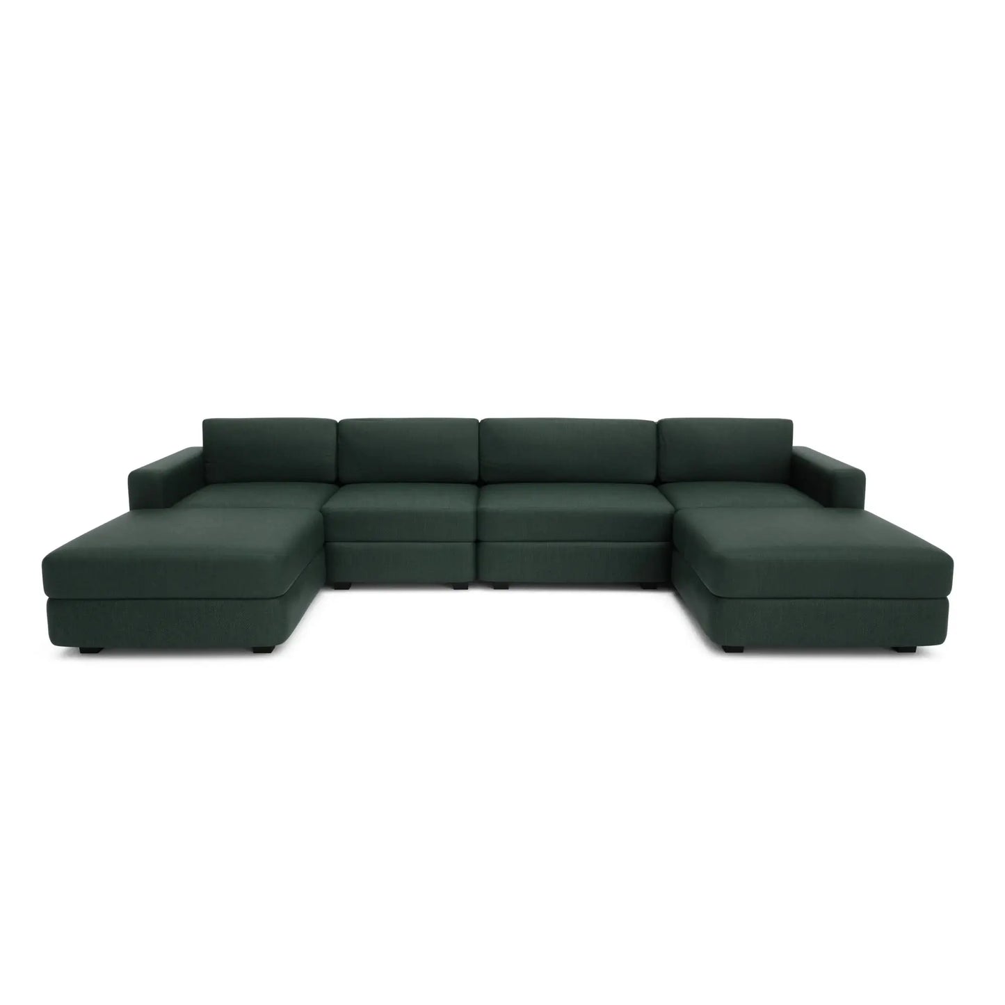 Modulares Sofa GRACIA - U-förmige Konfiguration Grün