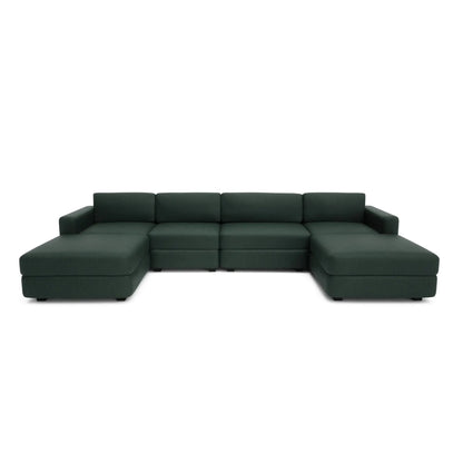 Modulares Sofa GRACIA - U-förmige Konfiguration Grün
