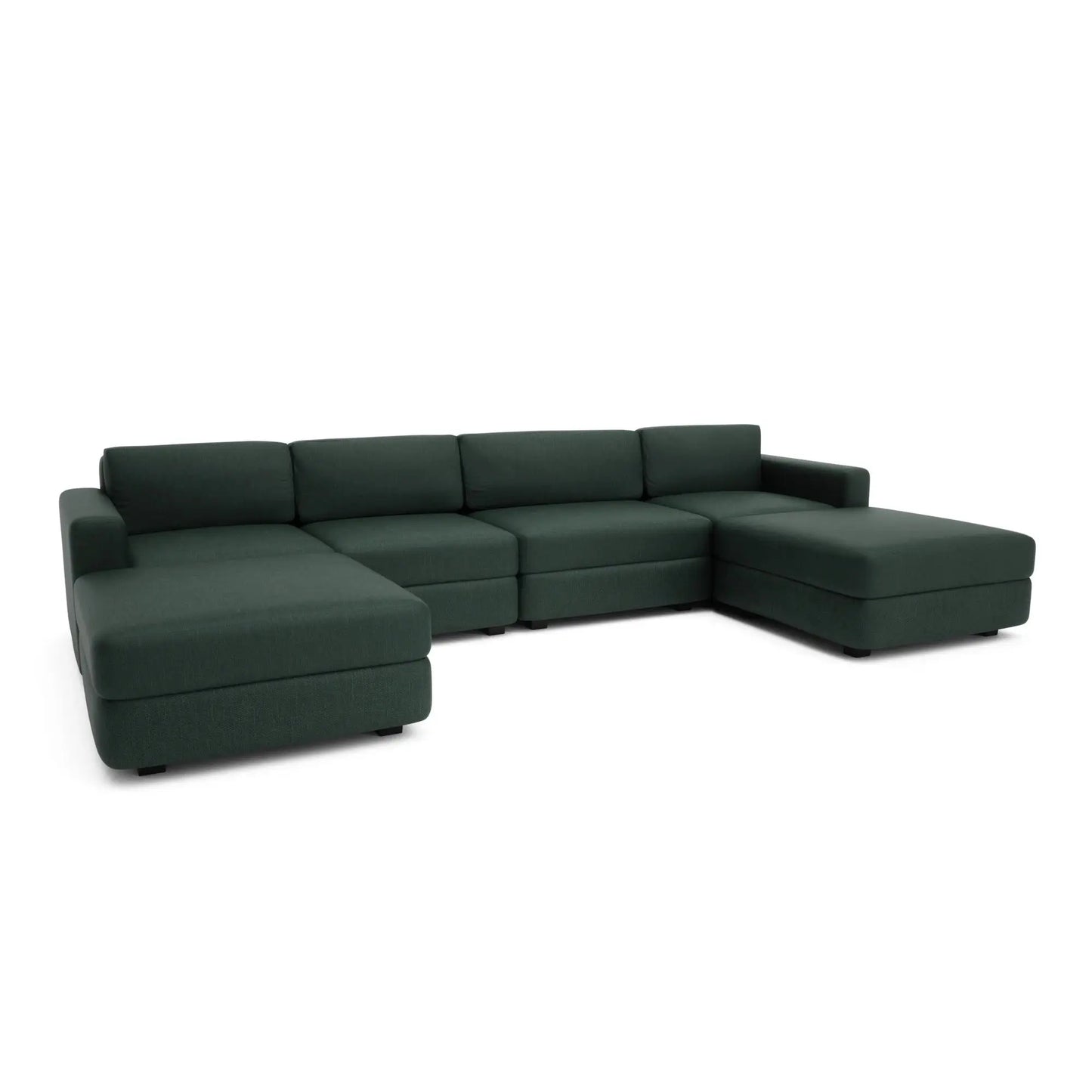 Modulares Sofa GRACIA - U-förmige Konfiguration Grün