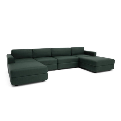 Modulares Sofa GRACIA - U-förmige Konfiguration Grün