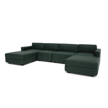 Modulares Sofa GRACIA - U-förmige Konfiguration Grün