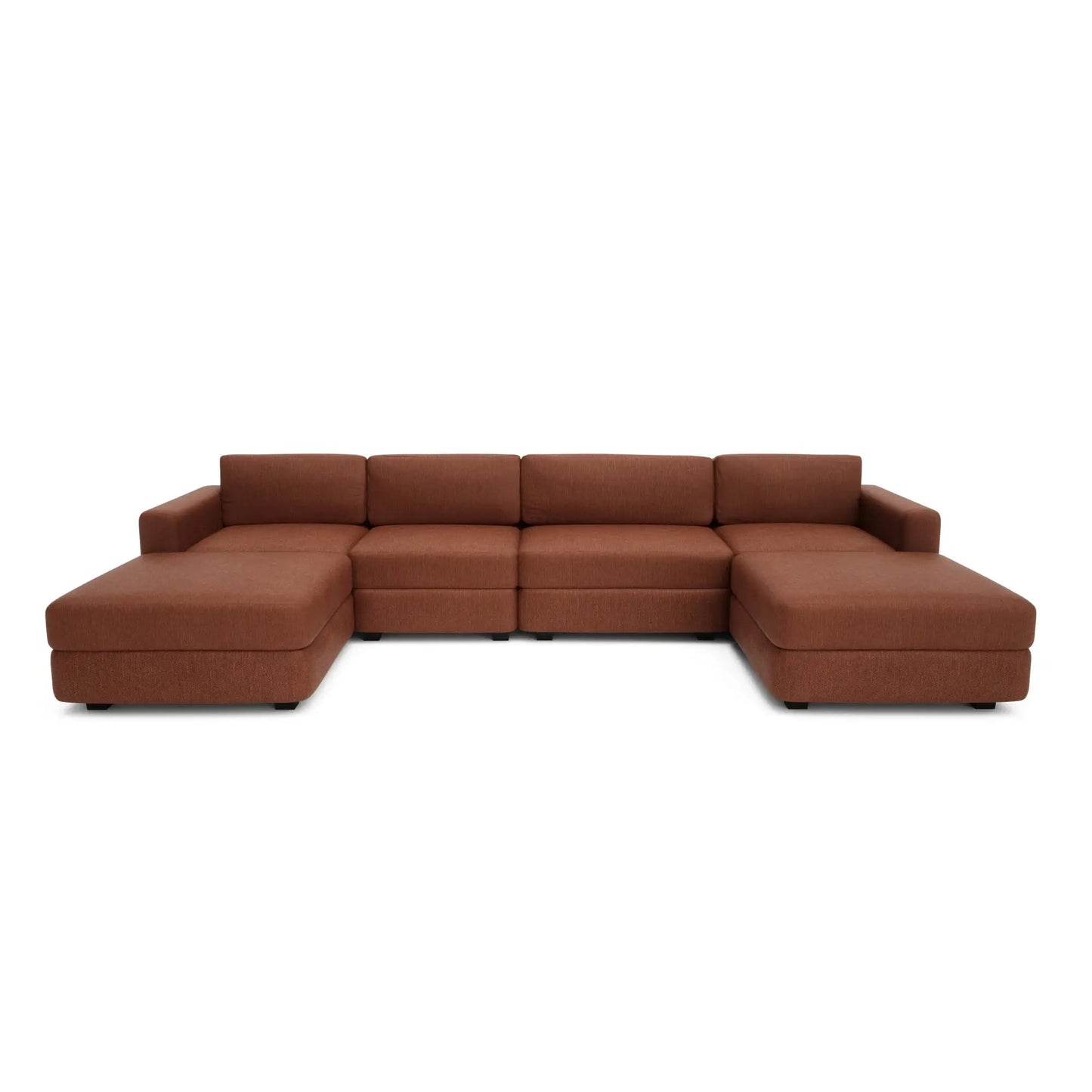 Divano Modulare GRACIA - Configurazione a U Terracotta