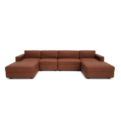 Divano Modulare GRACIA - Configurazione a U Terracotta