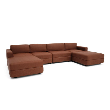 Divano Modulare GRACIA - Configurazione a U Terracotta