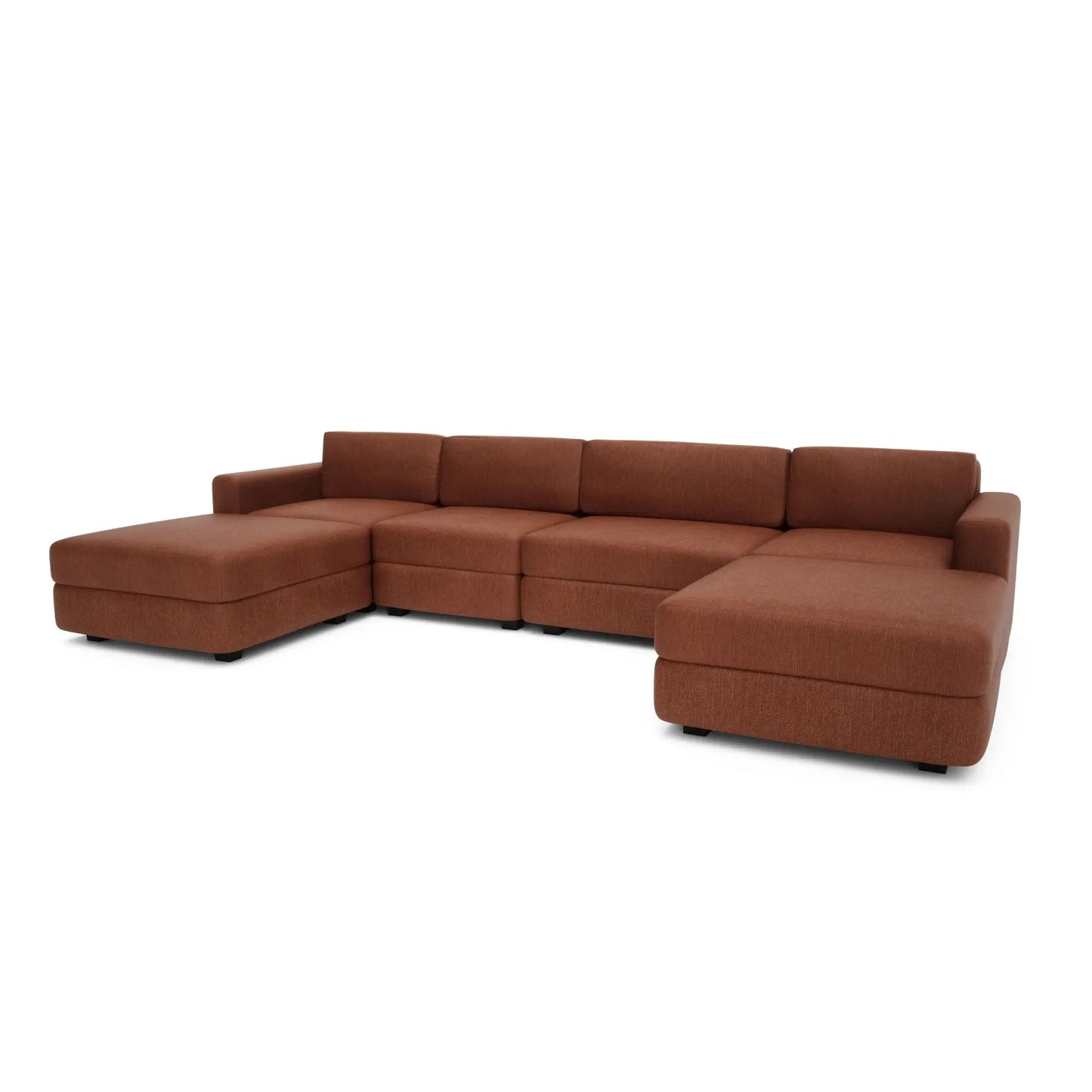 Divano Modulare GRACIA - Configurazione a U Terracotta