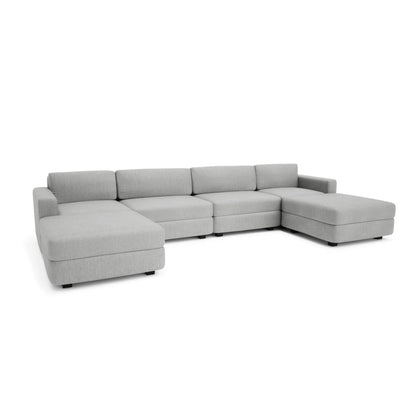 Modulares Sofa GRACIA U-Form 180x360x180 cm - Grau