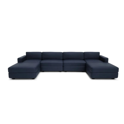 Divano Modulare GRACIA U-shape 180x360x180 cm - Blu Scuro
