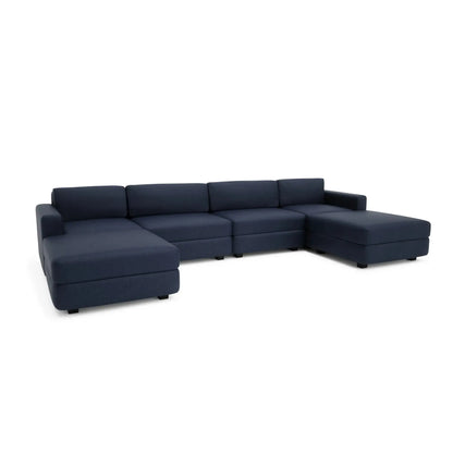 Divano Modulare GRACIA U-shape 180x360x180 cm - Blu Scuro