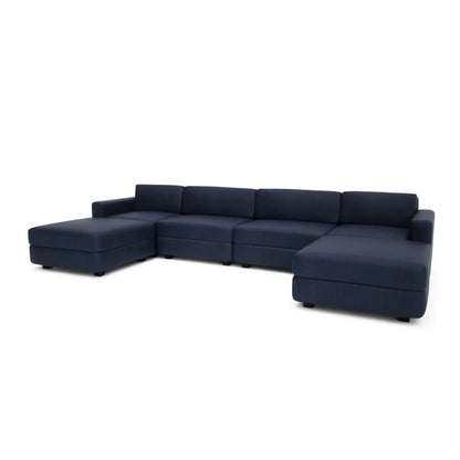Divano Modulare GRACIA U-shape 180x360x180 cm - Blu Scuro