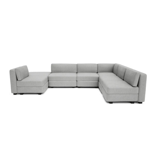 GRACIA Modular Sofa - Grey U-shaped Configuration