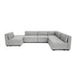 GRACIA Modular Sofa - Grey U-shaped Configuration