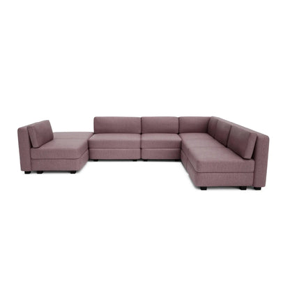 Divano Modulare GRACIA U-Shape 160x340x230 cm Rosa Polveroso